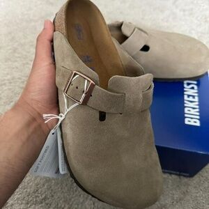 Birkenstock Boston Suede Taupe